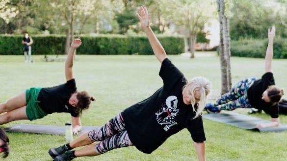 Strength training session East London
