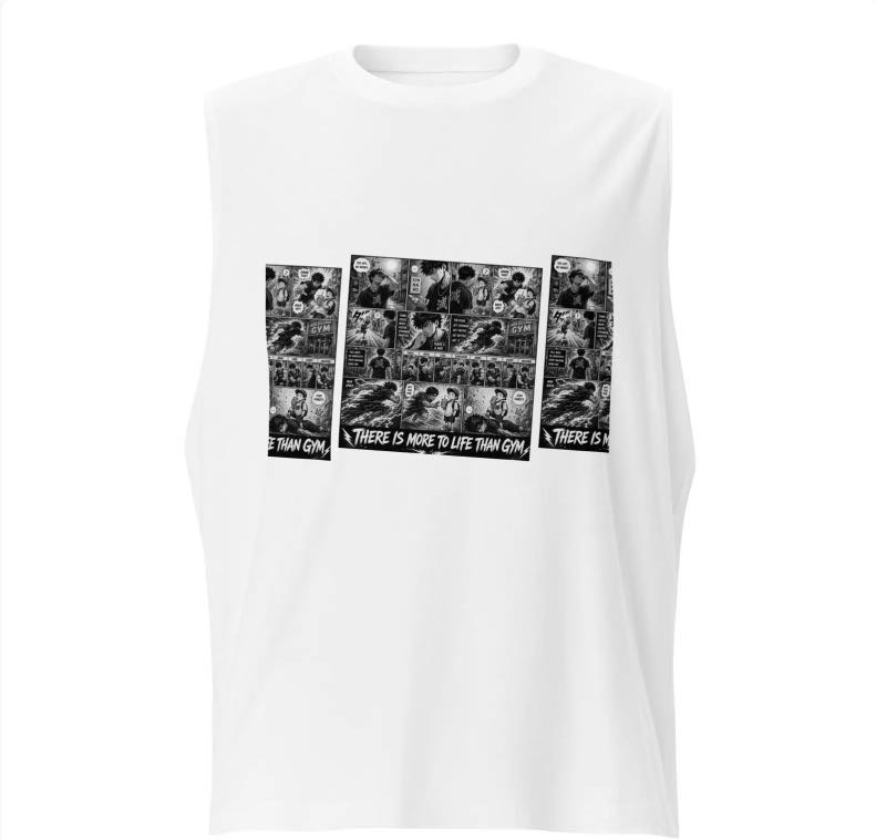 DeanTBStudio — comic strip muscle tee